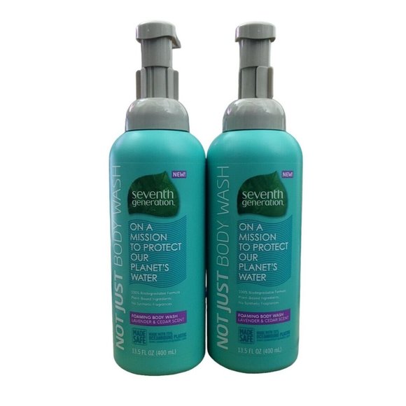 Lot of 2-Seventh Generation Body Wash Lavender and Cedarwood scent 13.5 OZ - Picture 1 of 2